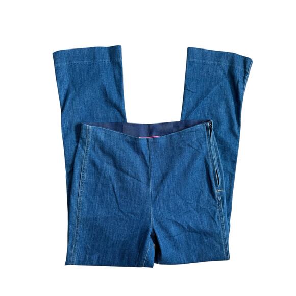 Lilly Pulitzer Ocean Kay High Rise Crop Stretchy Denim Jean Size 6 - Picture 5 of 10